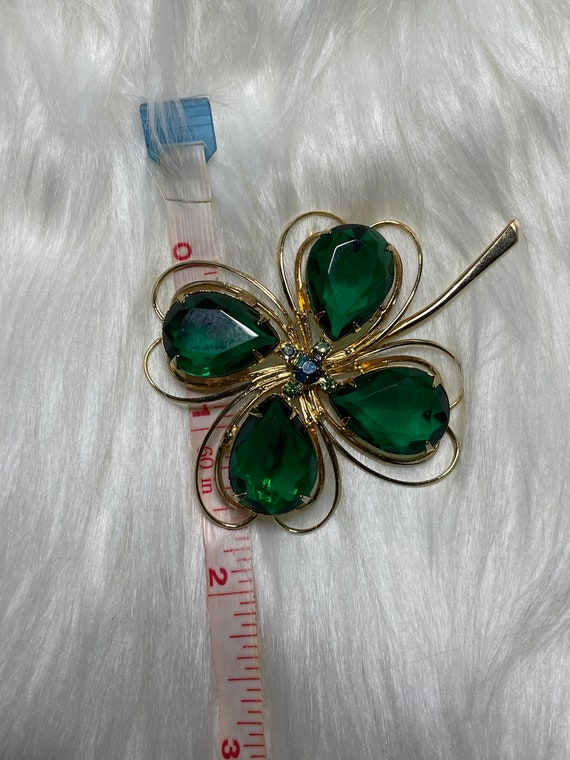 Albert Weiss Jewelry Vintage Emerald Green Four L… - image 6