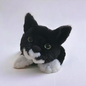 Peluche personnalisée à partir d'une photo, Peluche individuelle pour chat fabriquée sur commande, Cadeau pour les amoureux des chats