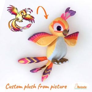 Custom plush toy from picture, Made to order stuffed animal, Commission plushie toy