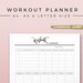 Fitness Planner, Printable Planner Inserts, Workout Log, Health and ...