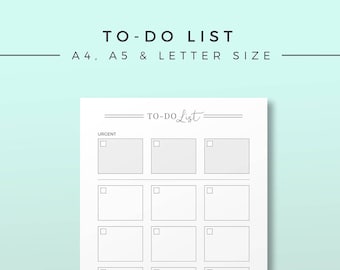 To do list, Printable Planner Inserts, Productivity To do Notes, Minimal To-do Log, Printable Planner Page, Daily Productivity Idea Notepad