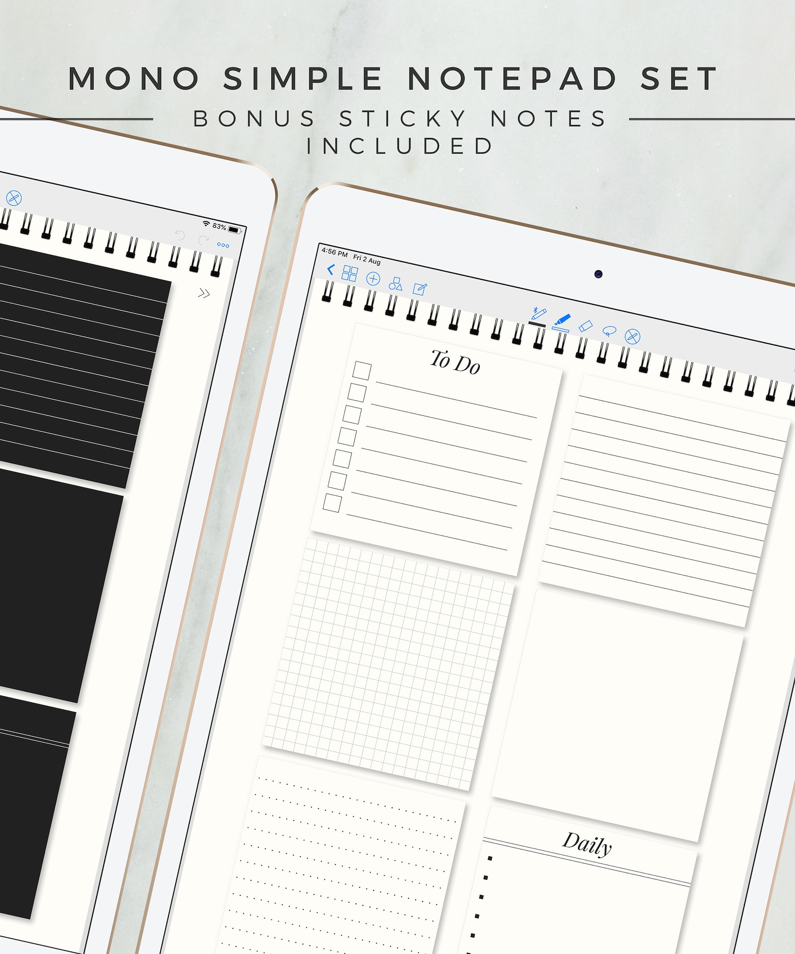 Basic notepad template - lessmain