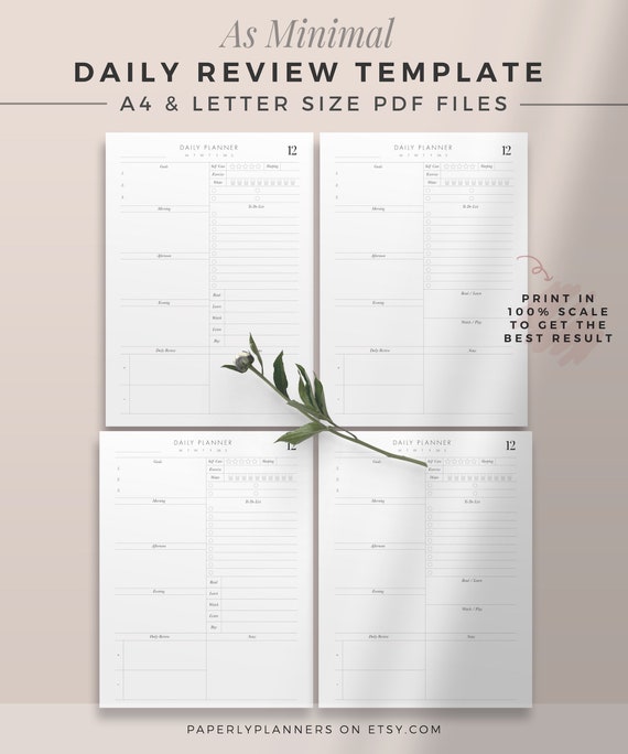 Printable DIY Bullet Journal / Undated Planner / Notebook Printable /  Minimalist Calendar / Print Planner / Digital Planner / Agenda / PDF 