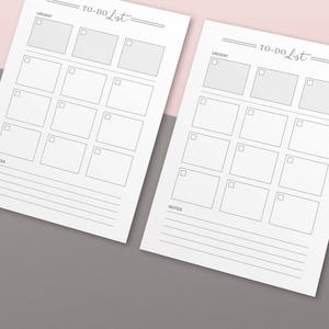 To do list, Printable Planner Inserts, Productivity To do Notes, Minimal To-do Log, Printable Planner Page, Daily Productivity Idea Notepad zdjęcie 5