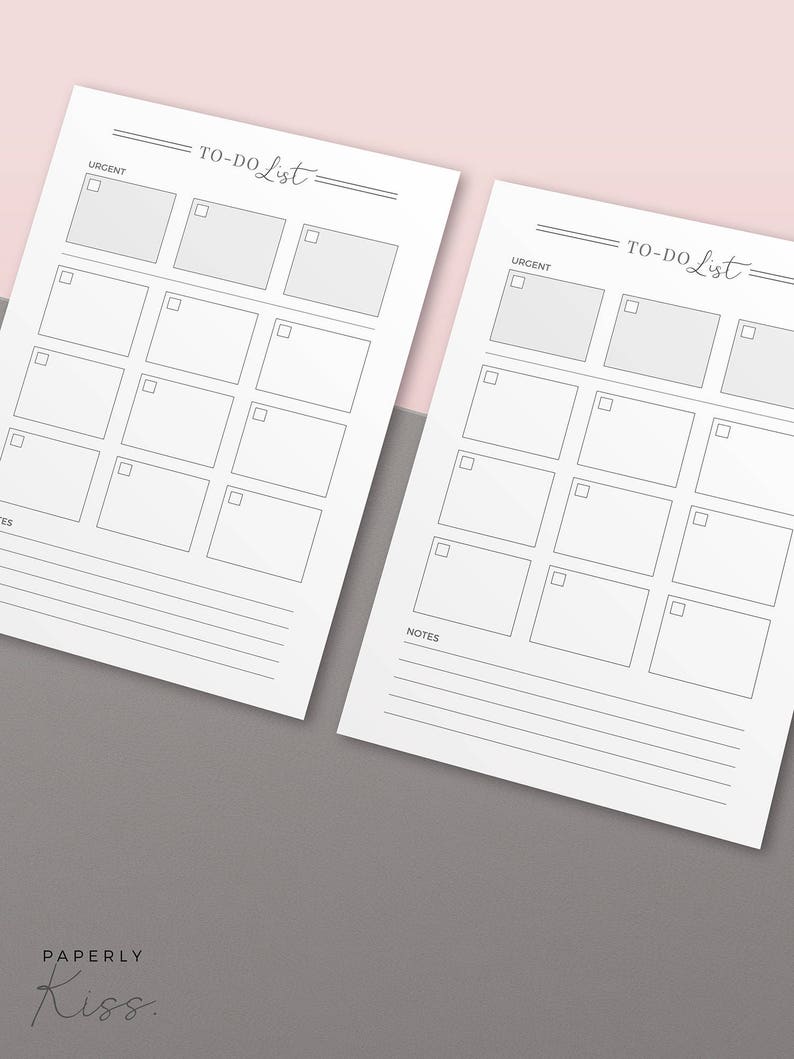 To do list, Printable Planner Inserts, Productivity To do Notes, Minimal To-do Log, Printable Planner Page, Daily Productivity Idea Notepad zdjęcie 5