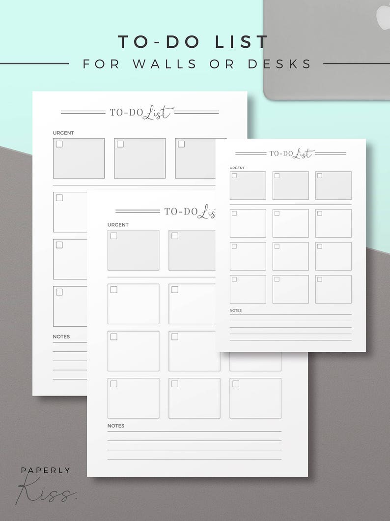 To do list, Printable Planner Inserts, Productivity To do Notes, Minimal To-do Log, Printable Planner Page, Daily Productivity Idea Notepad image 2