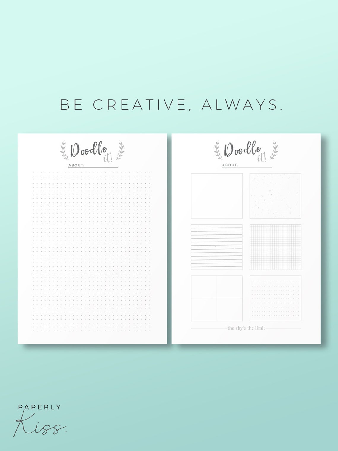 Idea Planner, Printable Planner Inserts, Productivity Organizer ...