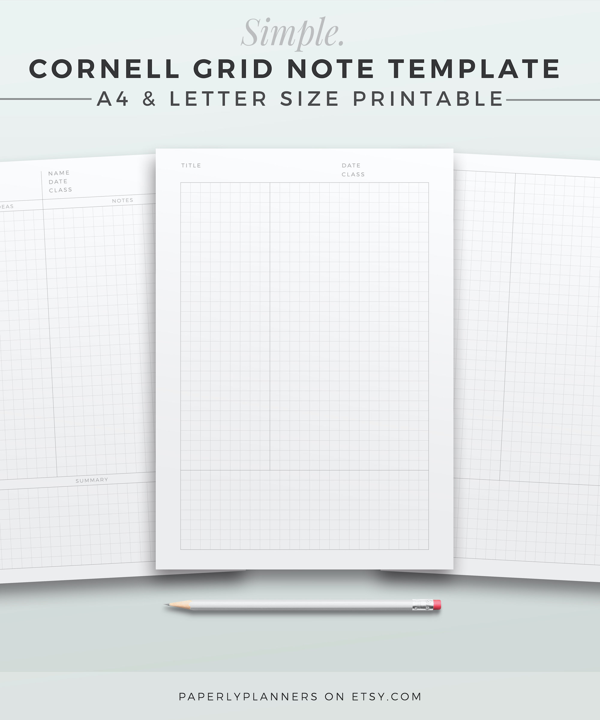 PRINTABLE Grid Notes
