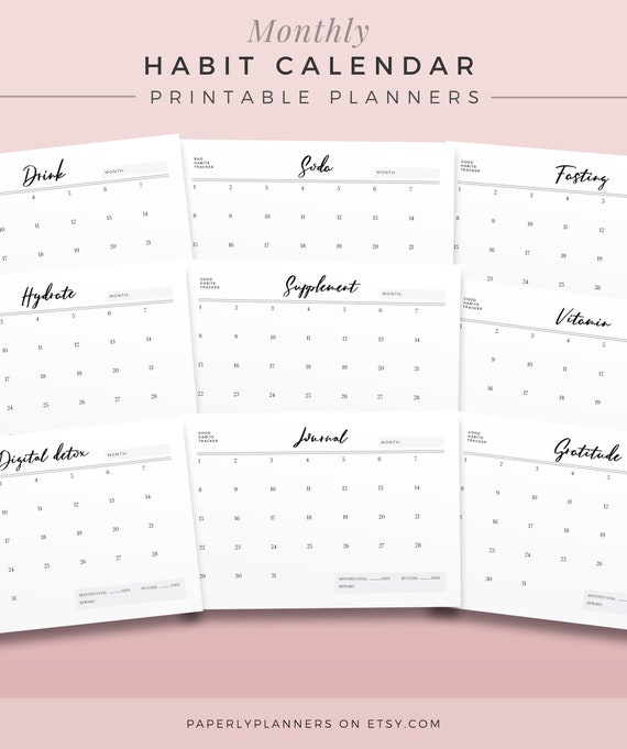 Monthly Sticker Chart Printable
