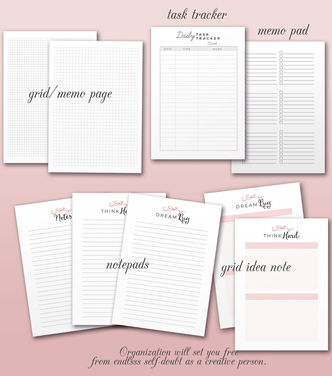 Creative Planner Bundle Printable Planner Inserts Etsy