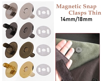 Broches/cierres magnéticos de 18 mm para bolsos y carteras Herrajes para  bolsos 2 minutos 2 puntadas -  México