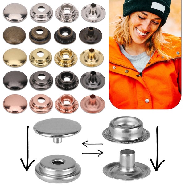 Metal Snaps Fasteners Etsy