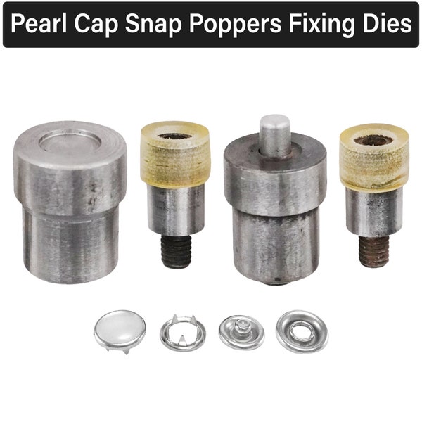 9.5mm/12mm Pearl Cap Snap Poppers Fixing Dies For Green Hand Press Machine | Snap Popper Die  for Kid's Wear, Baby Bibs, Art & Craft Project