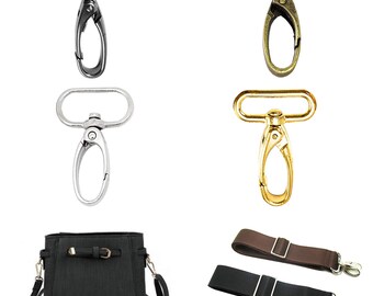 Pet Collars and Bag Accessories Lightweight Durable Fasteners Strap Pack of 2 Trimming Shop 25mm Trigger Snap Hook Bronze Buckle for Webbing Straps Backpack