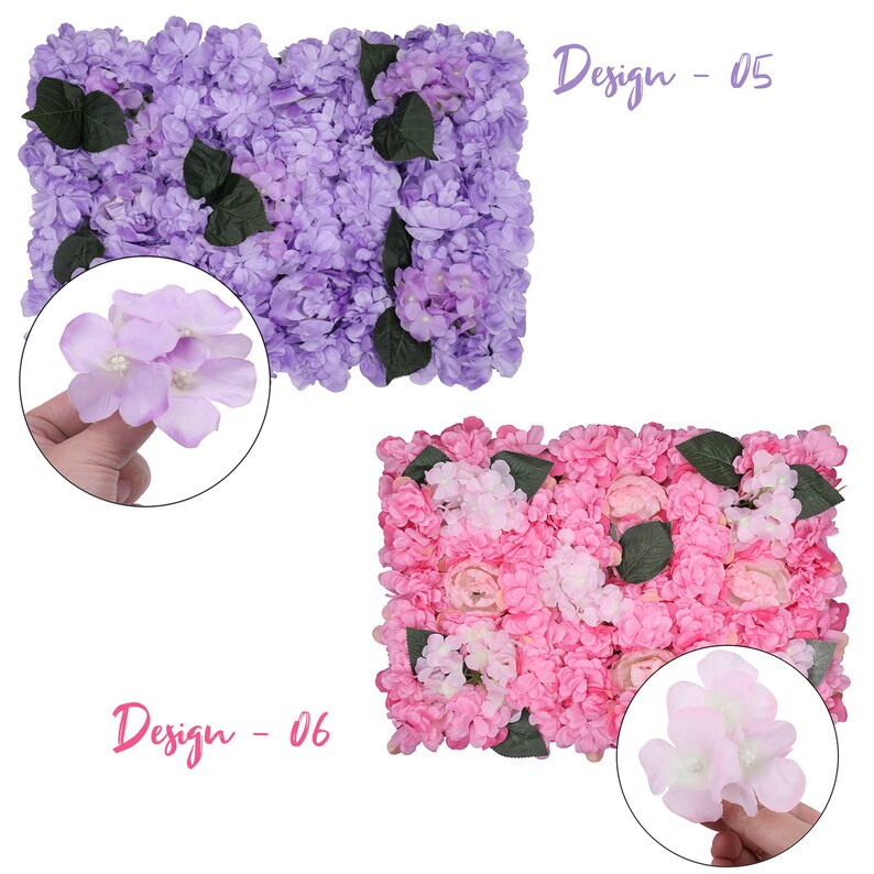 Artificial Flower Panel Home Party Holiday Wall Decor Photo Background Backdrop Photography Flower Wall Panels