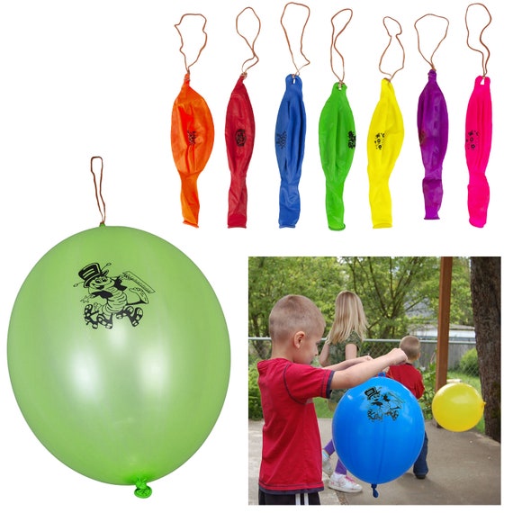 16 Printed Multicoloured Punch Balloons Loot Game Goody Etsy