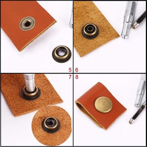 Boutons-pression en métal de 15 mm, 4 pièces avec outil de fixation à la main, durables et légers pour jeans, cuir projets de couture tricot image 9