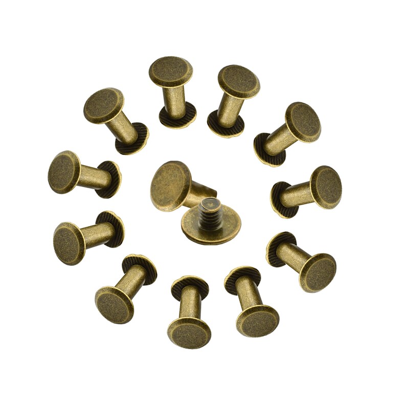 Chicago Screw Rivets Flat Head Anti Resistant Durable Brass Etsy