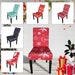 Christmas Chair Covers Spandex Dining Chair Covers Slipcovers Christmas Chair Back Covers Banquet Seat Cover Party Decoration Washable 