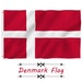 FIFA World Cup 2022 Denmark National Flag Fan Support Banner 5 x 3 FT - 100% Polyester With Eyelets 