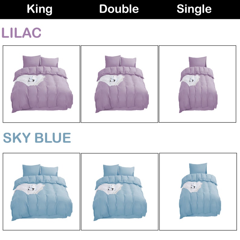 Gewone Dekbedovertrek Set Met Zipper Sluiting Met Kussen Bedekt Ultra Zachte Hypoallergene Microfiber Quilt Cover Sets Sky Blue