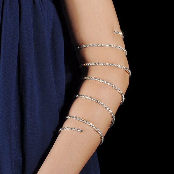 *UK* Ladies Silver Crystal flower Bangle Bracelet Diamantes GIFT Jewellery 1020