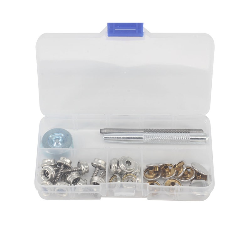 15mm Silver Heavy Duty Press Studs Snap Fasteners With Screw 3 Etsy UK