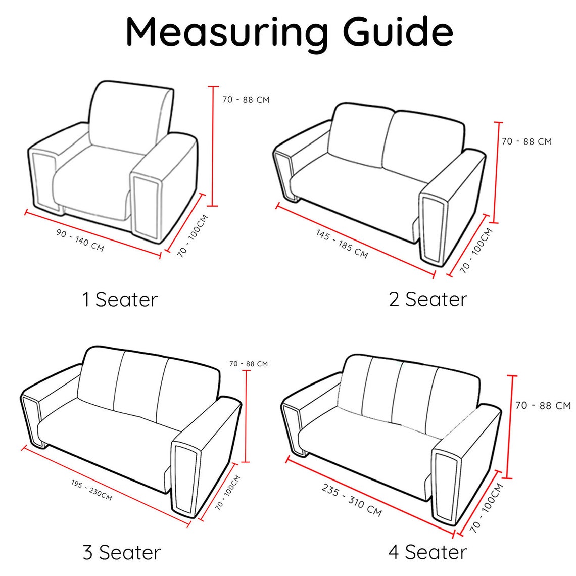 Printed Sofa Cover Stretch Couch Cover Sofa Slipcovers 1 2 3 4 Etsy UK