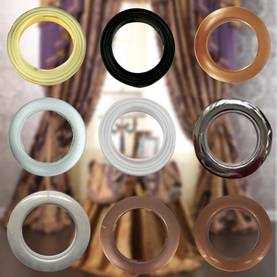 TAN PLASTIC RINGS X 12 CRAFT RINGS SEWING