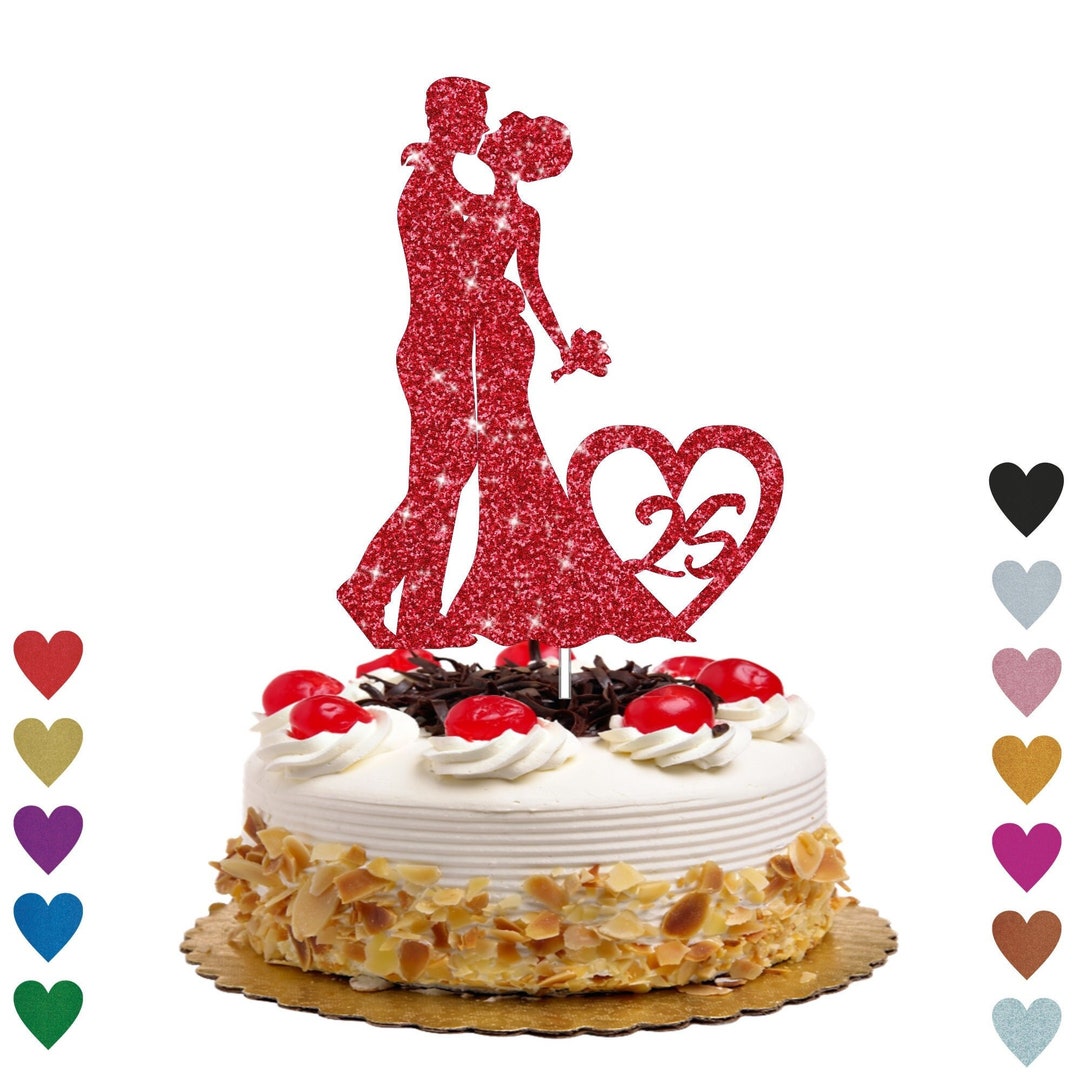 Wedding Cake Kiss Topper Groom and Bride Theme Cake Topper Etsy
