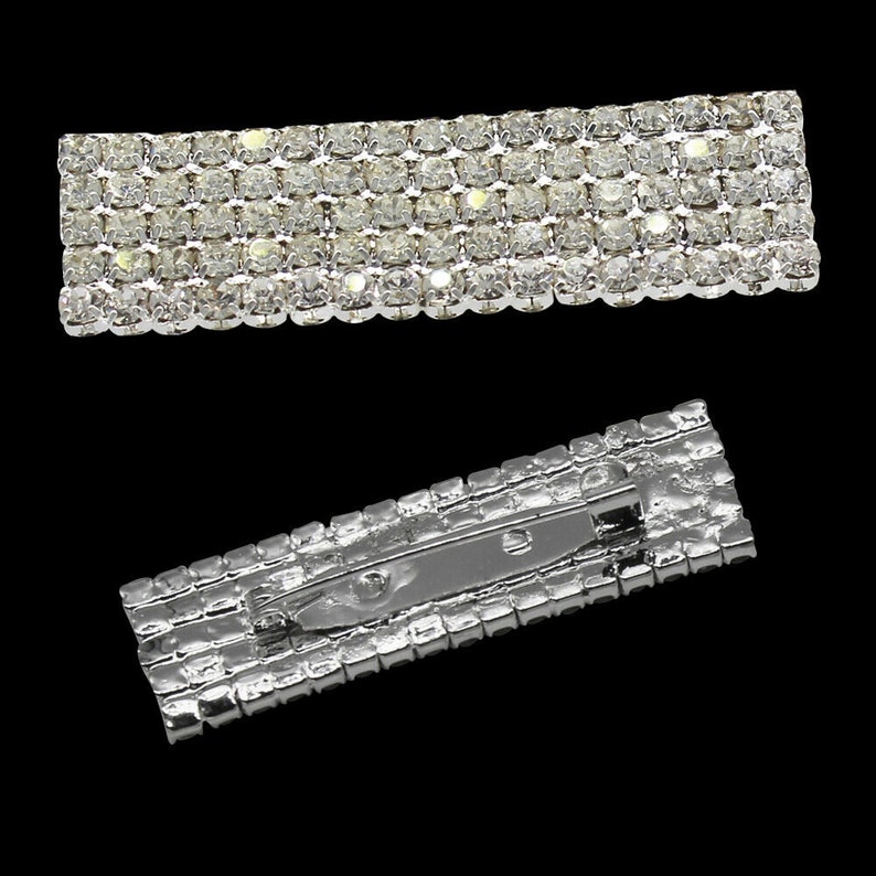 3pcs Set Diamante Brooch Pin Assorted Bling Rhinestones for DIY Dresses Blazer