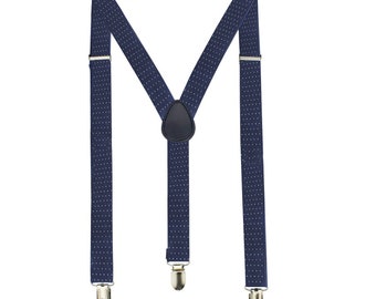 35mm Men's Suspender Y Shape Button Hole Reinforcement for Pants, Jeans Adjustable Lycra Heavy Duty Elastic Suspender, Fashion Accessory