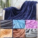 Fleece Throw Blanket Super Soft Flannel Luxurious Velvet-Touch Fluffy Microfiber Solid Blankets for Bed, Couch, Armchair, Travelling/Journey 