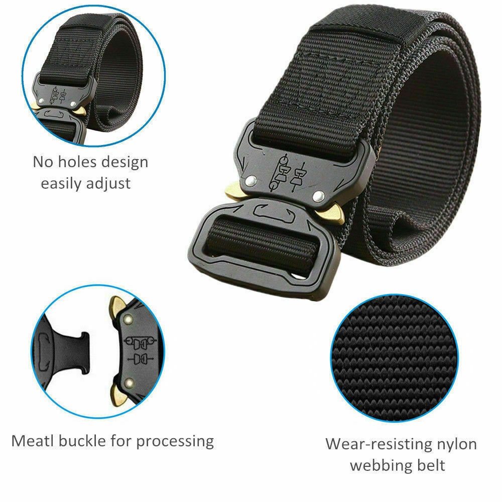 Adjustable Tactical Belt Military Style Nylon Webbing Quick - Etsy UK