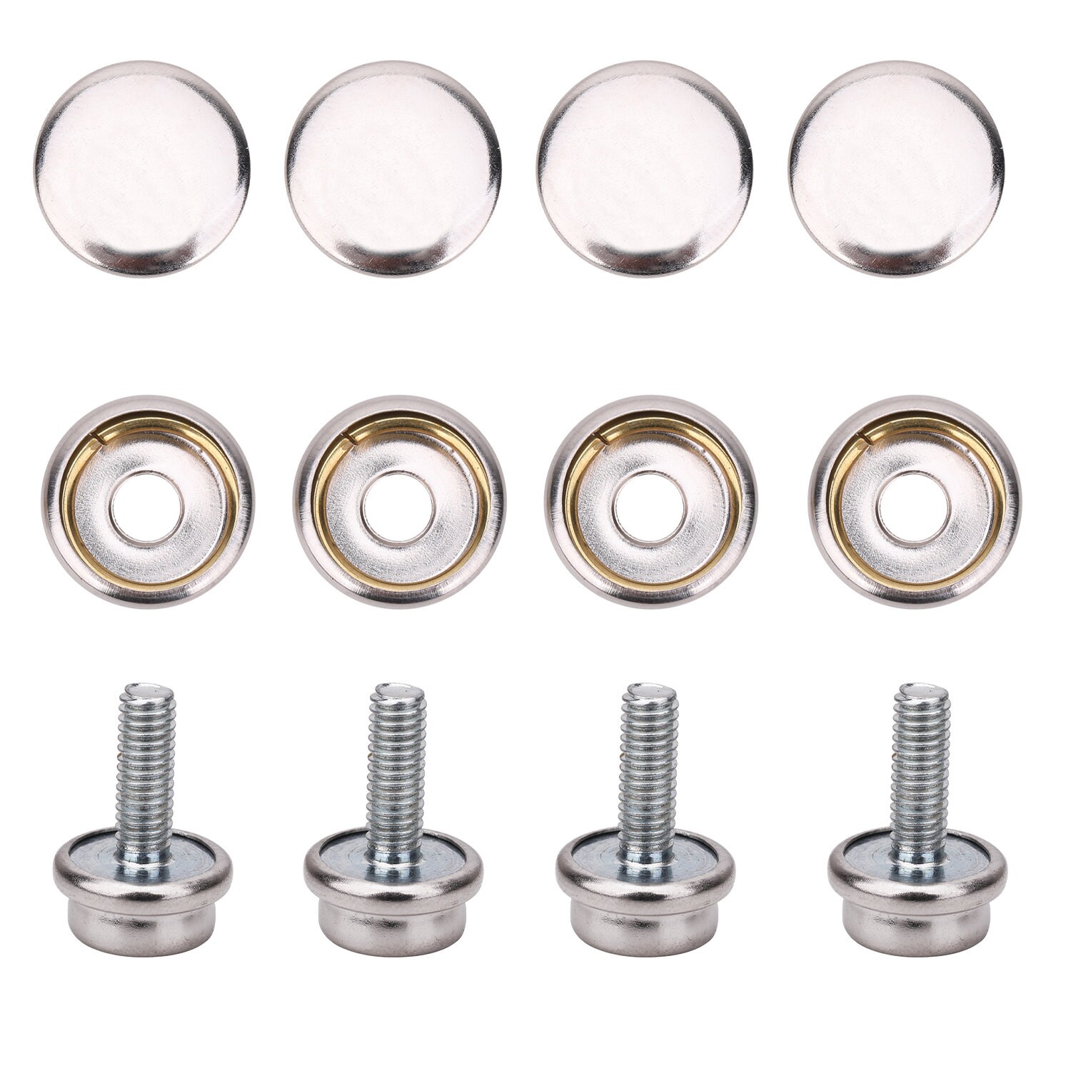 Machine Screw Press Studs Snap Fasteners With Screw 5mm/12mm Etsy UK