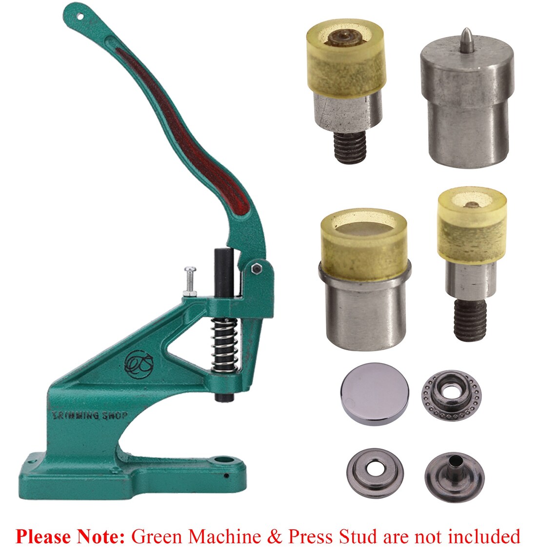 12.5mm/15mm Flat Cap Press Studs Fixing Dies for Green Hand Etsy UK