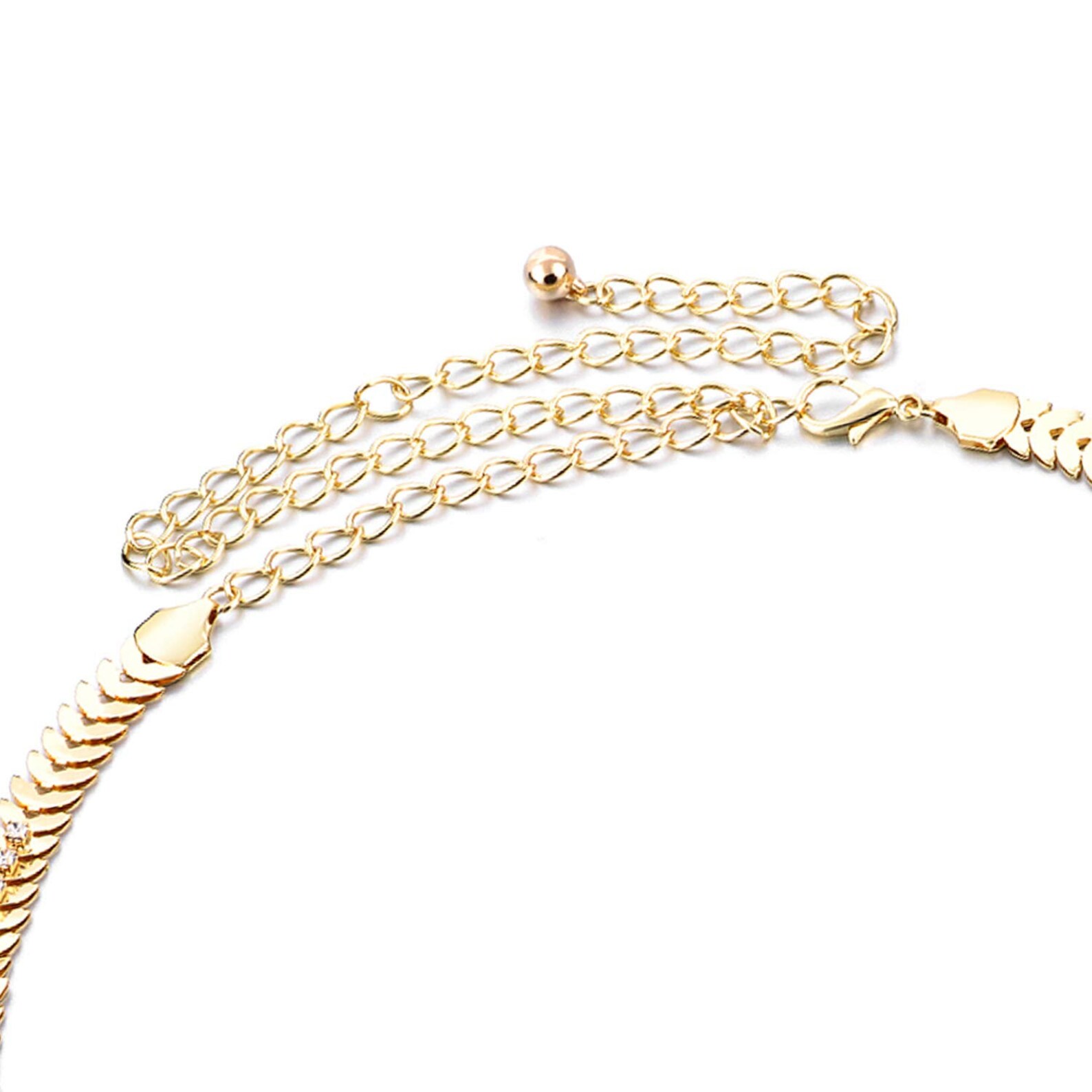 Gold Women's Chain Waist Belt Charm Waistband Studded Etsy UK