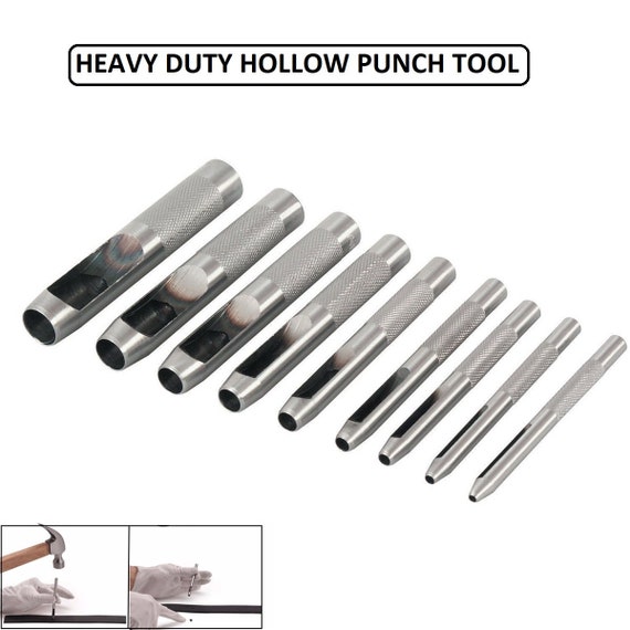 Hollow Leather Hole Punch Tool Set Gaskets Fiber Paper Hole Punch