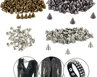 50pcs rivets de citrouille d'argent Spike Studs cuir sac chaussure 50pcs rivets de citrouille d'argent Spike Studs cuir sac chaussure