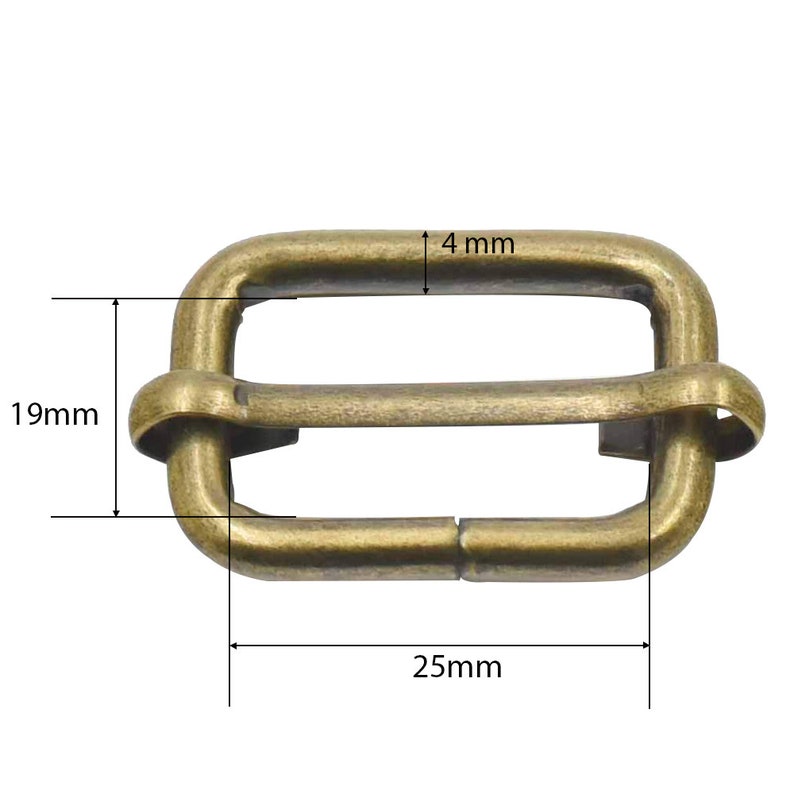 25mm Metal Adjustable Slider Sliding Bar Triglide Buckle for Etsy