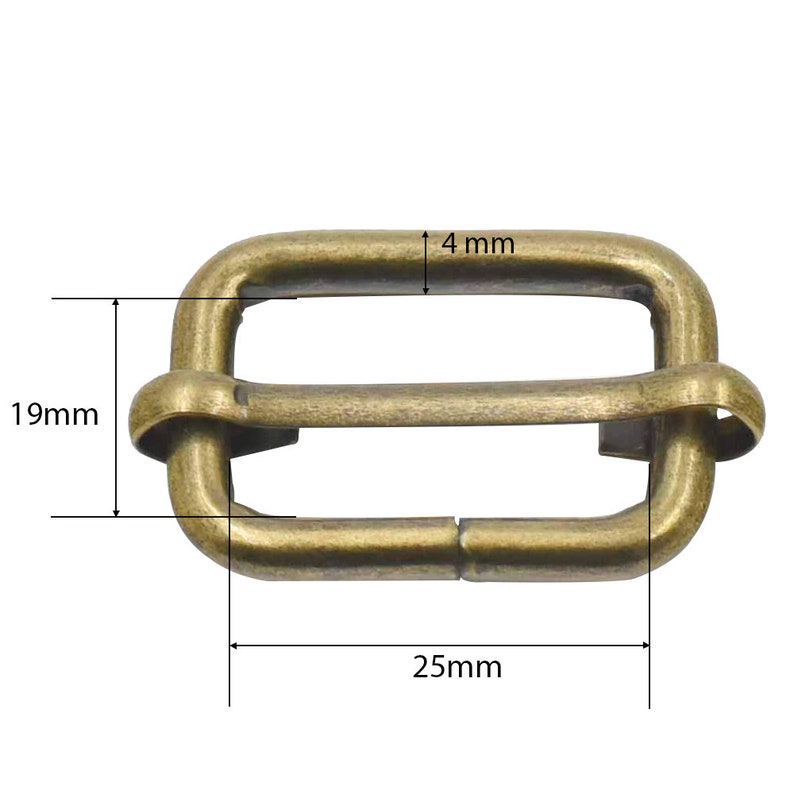 25mm Metal Adjustable Slider Sliding Bar Tri-glide Buckle for - Etsy