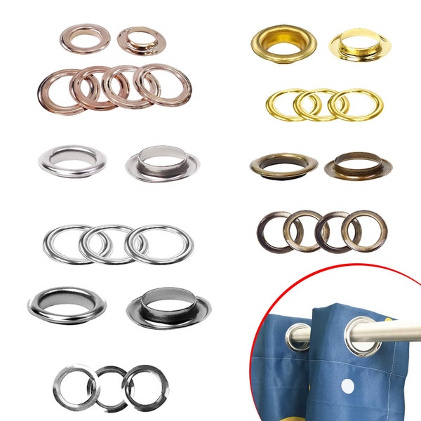 30mm/40mm Brass Eyelets Grommet With Washer Rust Proof Grommets For DIY Curtain, Canvas Holding  Leather Crafts, Pool Covers Vinyl Banners
