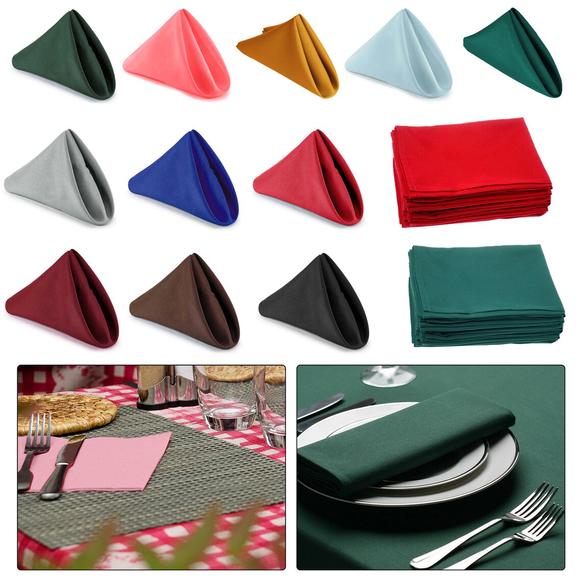 Polyester Table Napkin 20 x 20 For Dining Etsy