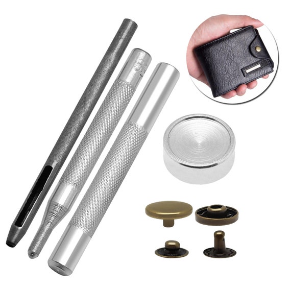 Hand Punch Fixing Tool Set Snap Fasteners Leather Crafts S Spring Press Studs