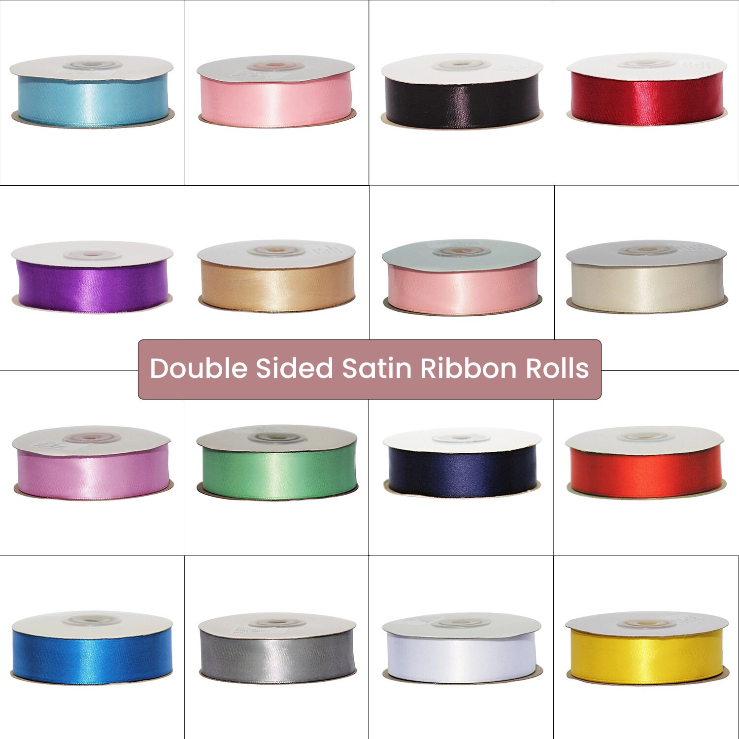 Emerald Green, 50 Metres x 3mm 25/50 Metres Double Sided Satin Ribbon Rolls 3mm 6mm 10mm 15mm 25mm 38mm 50mm 