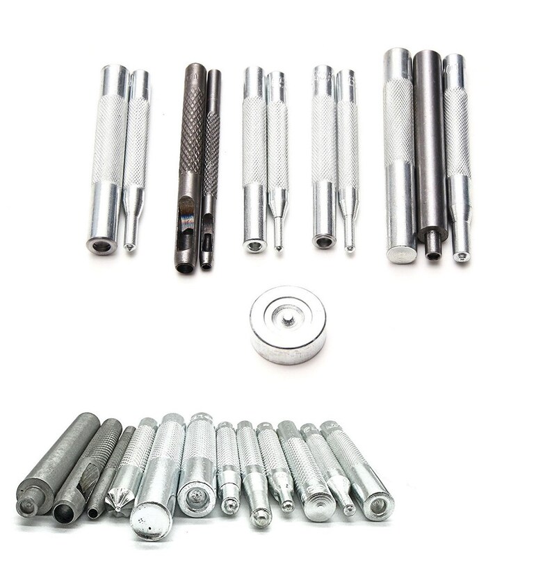 Hand Punch Fixing Tool With Press Studs Hand Tool 13pcs Set Etsy