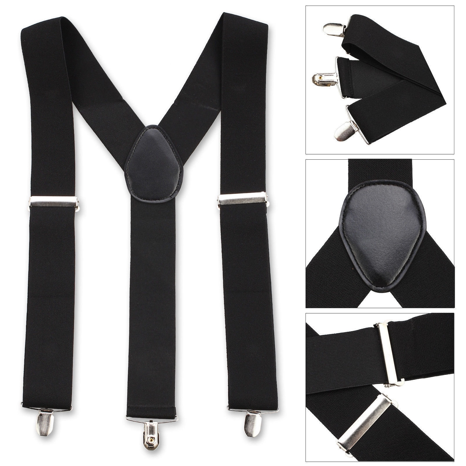 50mm Wide Unisex Suspender Braces Y Shape Braces Black Etsy UK
