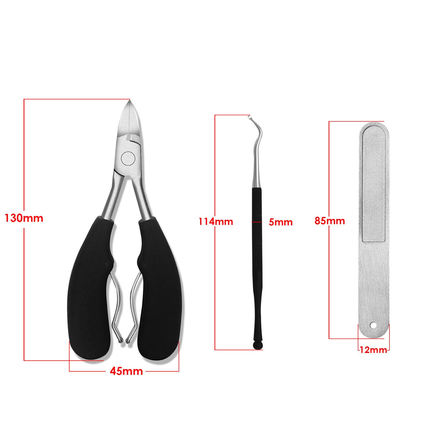 3pcs Stainless Steel Ingrown Toe Nail Lifter With Clippers & Etsy