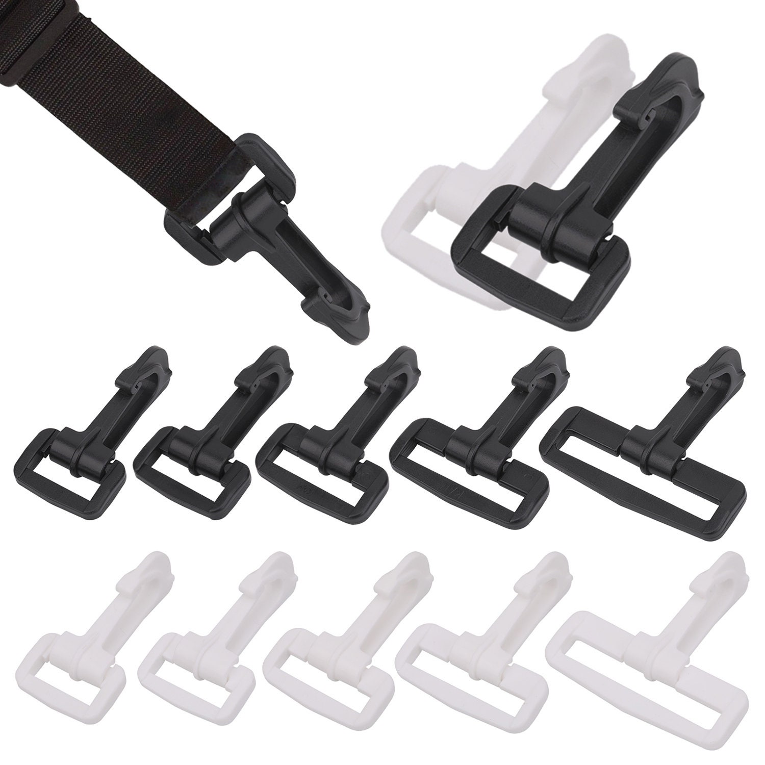 KAM Plastic Swivel Snap Hooks Trigger Clips Hooks, Rotate Buckles for  Purse, Travel Backpack, Bag, Belt Strap Buckle, Camping Accessories -   Ireland