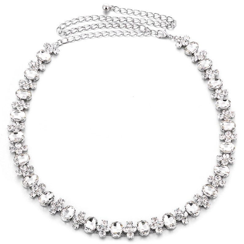 15mm Wide Silver Metal Waist Belts Womens Chain Belt Studded Etsy